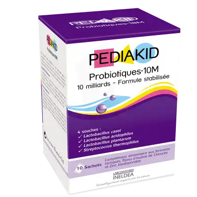 Pédiakid Probiotiques 10m Poudre 10 Sachets à DURMENACH