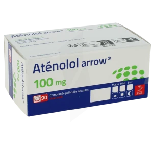 Atenolol Arrow 100 Mg, Comprimé Pelliculé Sécable