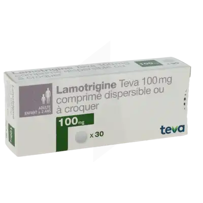 Lamotrigine Teva 100 Mg, Comprimé Dispersible Ou à Croquer à Casteljaloux