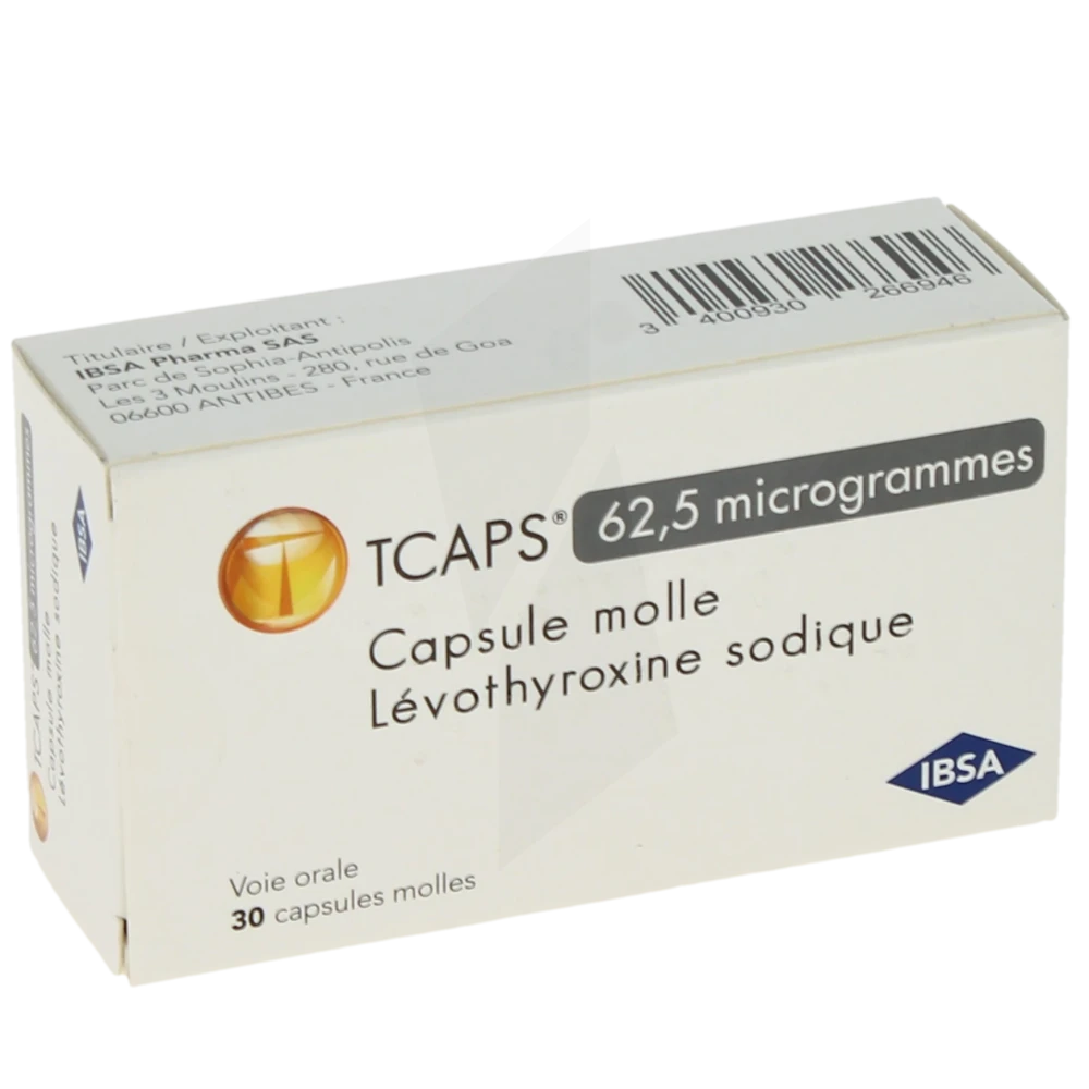 Tcaps 62,5 Microgrammes, Capsule Molle