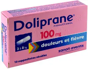 DOLIPRANE 100 mg, suppositoire sécable