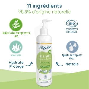 Babysoin Gel Lavant Organic Fl Pompe/500ml
