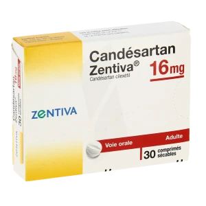 Candesartan Zentiva 16 Mg, Comprimé Sécable