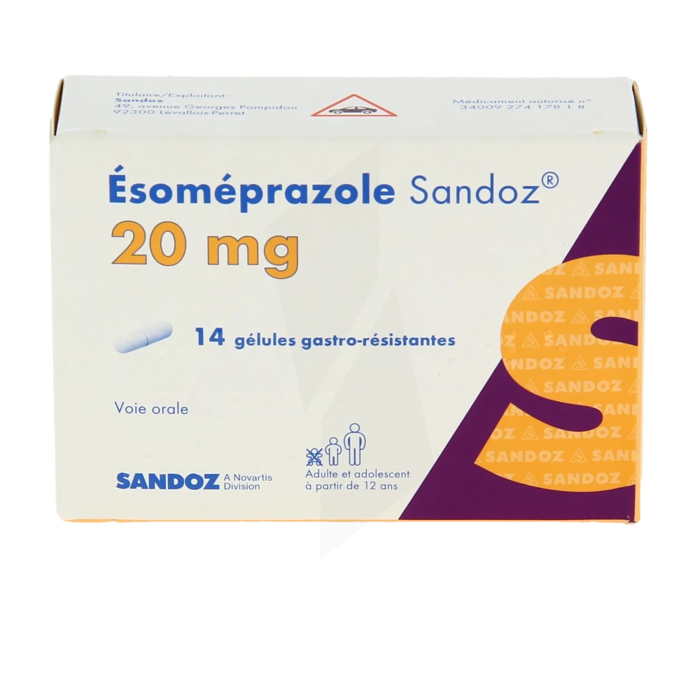 meSoigner Esomeprazole Sandoz 20 Mg G lule Gastro r sistante