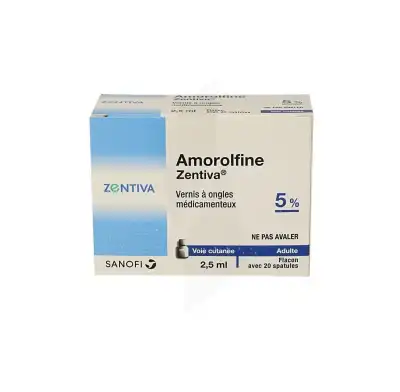 Amorolfine Zentiva 5 %, Vernis à Ongles Médicamenteux à CUGNAUX