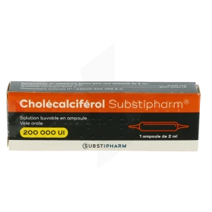 Cholecalciferol Substipharm 200 000 Ui, Solution Buvable En Ampoule