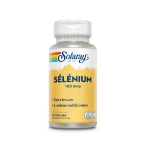 Solaray Sélénium 100 Mcg Capsules Végétales B/90