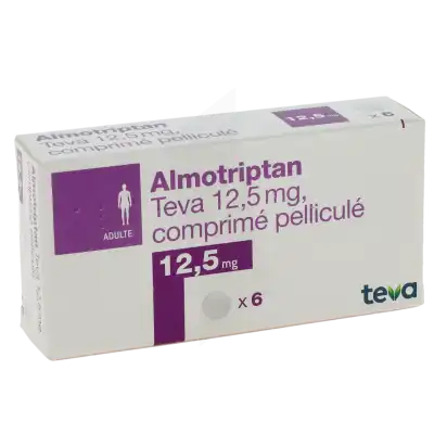 Almotriptan Teva 12,5 Mg, Comprimé Pelliculé à Clermont-Ferrand