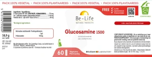 Be-life Glucosamine 1500 Gélules B/60