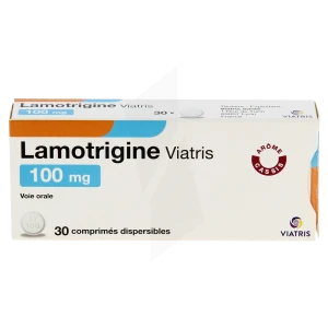 Lamotrigine Viatris 100 Mg, Comprimé Dispersible