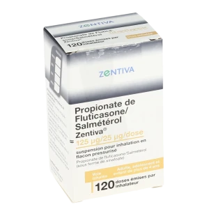 Propionate De Fluticasone/salmeterol Zentiva 125 Microgrammes/25 Microgrammes/dose, Suspension Pour Inhalation En Flacon Pressurisé