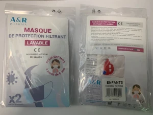 Masque De Protection Filtrant Lavable Voitures Enfant à Partir De 6 Ans B/2