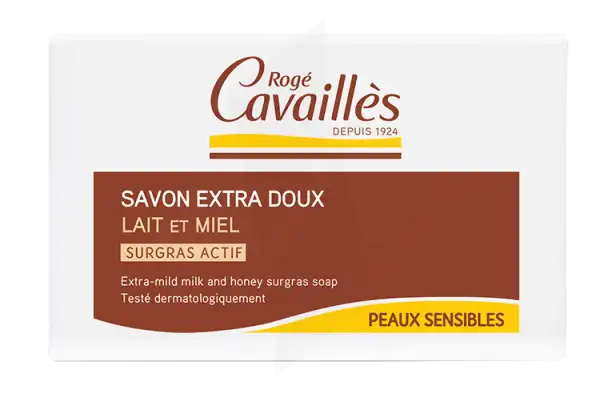 Rogé Cavaillès Savon Solide Surgras Extra Doux Lait Et Miel 250g