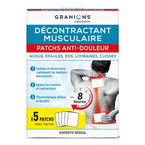 Granions Decontractant Musculaire Patch Anti-douleur Dm B/5