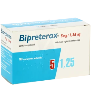 Bipreterax 5 Mg/1,25 Mg, Comprimé Pelliculé