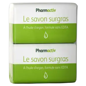 Pharmactiv Savon Surgras Huile D'argan 2x125g à SAINT-GERMAIN-DU-PUY