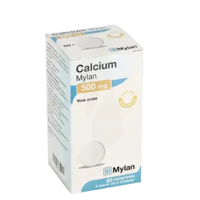 Calcium Mylan 500 Mg, Comprimé à Sucer Ou à Croquer à SAINT-SAENS