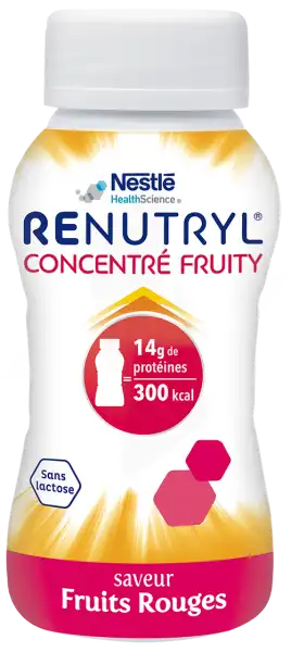 Clinutren Concentré Fruity Nutriment Fruits Rouges 4 Bouteilles/200ml
