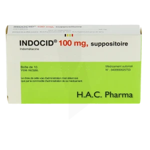 Indocid 100 Mg, Suppositoire