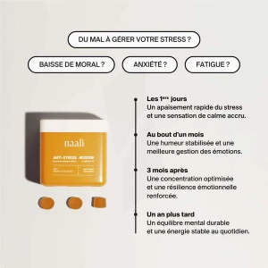 Naali Anti-stress Au Safran Gummies B/20