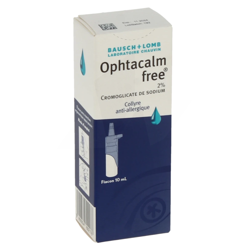 Ophtacalmfree 2 %, Collyre En Solution