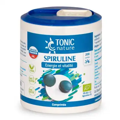 Tonic Nature Spiruline France Comprimés B/200 à MARIGNANE