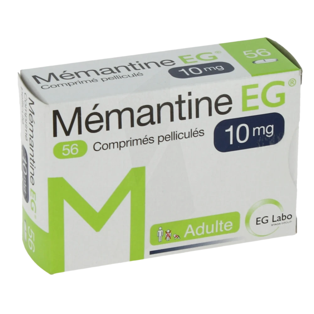 Memantine Eg 10 Mg, Comprimé Pelliculé