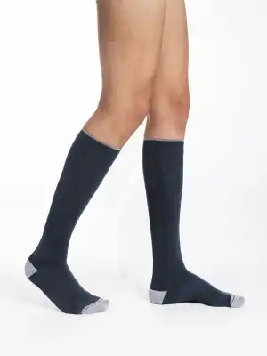 Sigvaris Styles Urban Colors Chaussette Classe 2 Homme Bleu/gris Clair Long S à Mûrs-Erigné