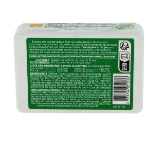 Lehning Pate Suisse Past À Sucer Pin Eucalpyptus Respiration B/50g