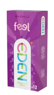 Eden Gen Feel Préservatif Perlé Latex Lubrifié B/12 à ANNEMASSE