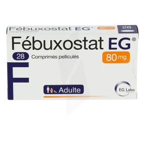 Febuxostat Eg 80 Mg, Comprimé Pelliculé