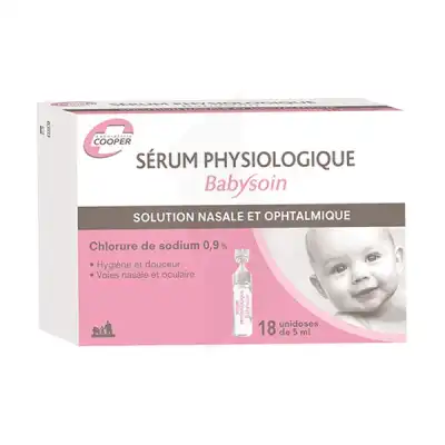 Babysoin Solution Sérum Physiologique 18 Unidoses/5ml à Anor