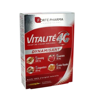 Vitalité 4g Dynamisant Solution Buvable 20 Ampoules/10ml