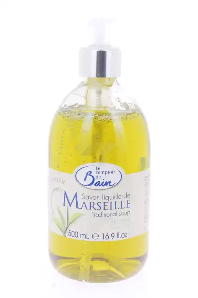 Le Comptoir Du Bain Savon Traditionnel De Marseille Thé Vert Fl Pompe/500ml