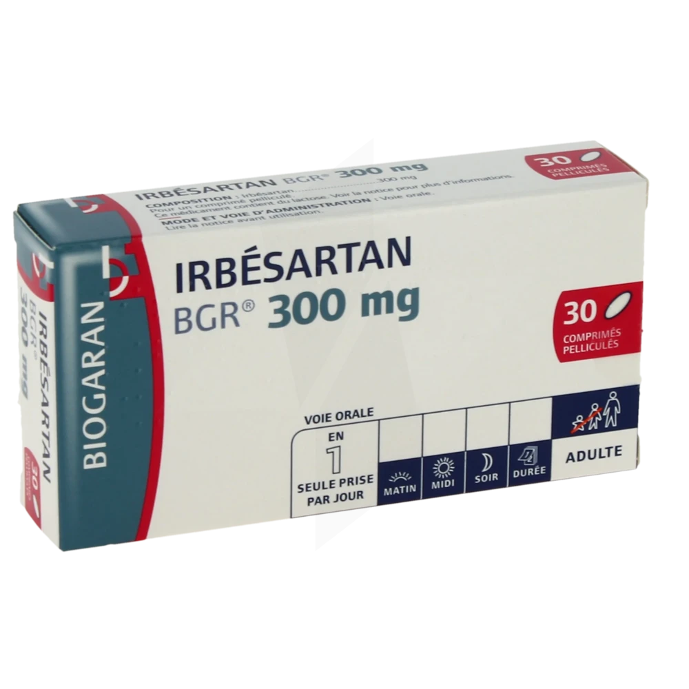 Irbesartan Bgr 300 Mg, Comprimé Pelliculé