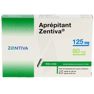 Aprepitant Zentiva 125 Mg, Gélule Et Aprepitant Zentiva 80 Mg, Gélule