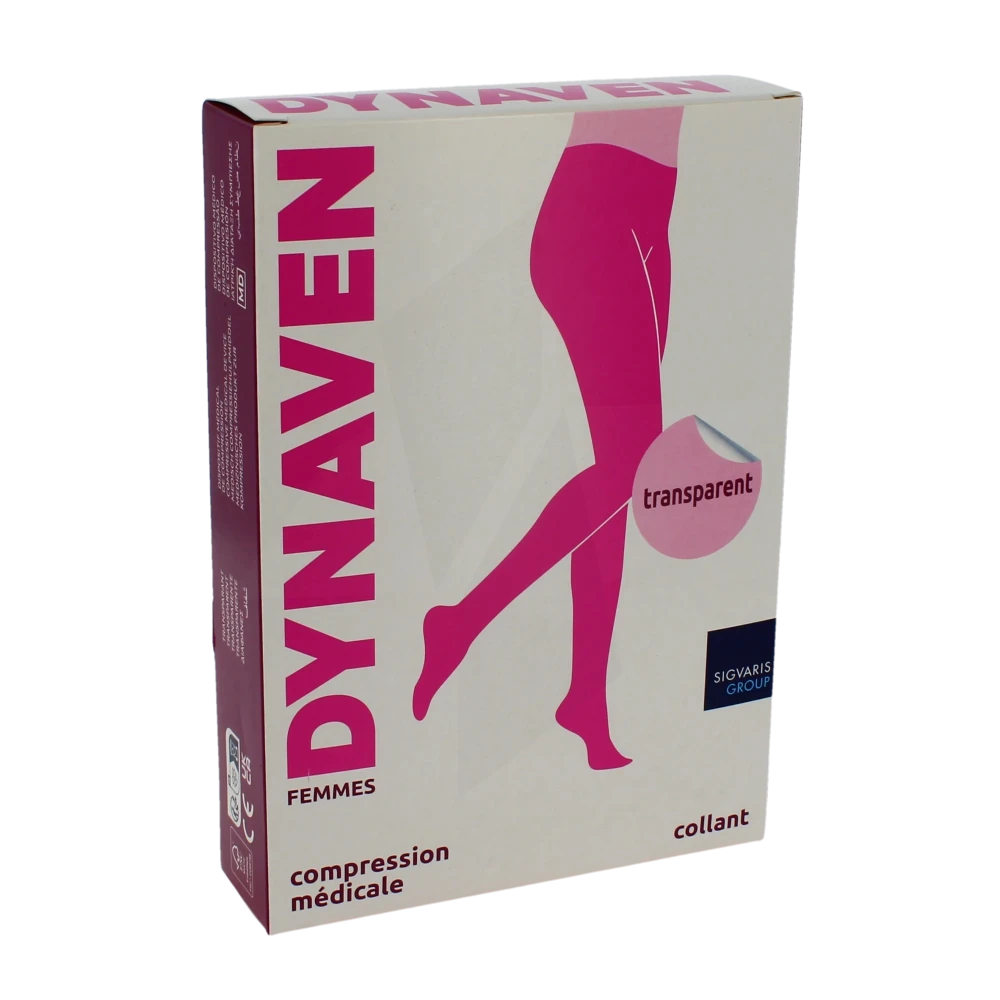 Sigvaris Dynaven Transparent Collant Classe 2 Femme Noir Long M