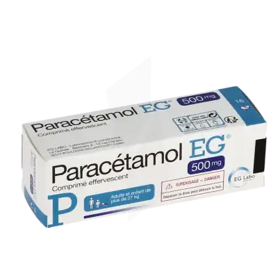 Paracetamol Eg 500 Mg, Comprimé Effervescent à Chalon-sur-Saône