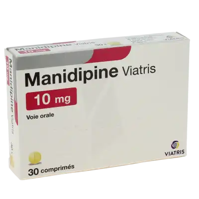 MANIDIPINE VIATRIS 10 mg, comprimé