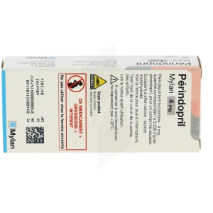 Perindopril Mylan 4 Mg, Comprimé Sécable