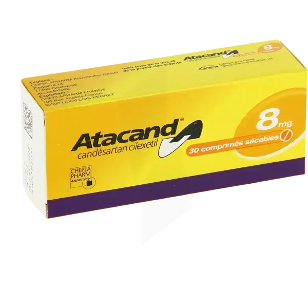 Atacand 8 Mg, Comprimé Sécable