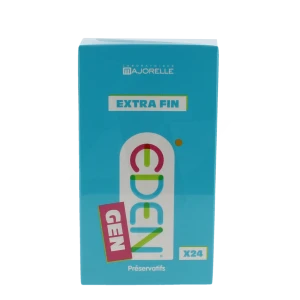 Eden Gen Préservatif Extra Fin Latex Lubrifié B/24