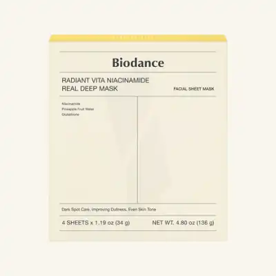 Biodance Radiant Vita Niacinamide Real Deep Mask Boîte De 4 à SAINT-RAPHAËL