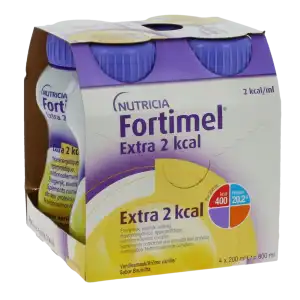 Fortimel Extra 2 Kcal Nutriment Vanille 4 Bouteilles/200 Ml à MARSEILLE