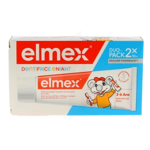 Elmex Enfant Dentifrice 3-6 Ans 2 Tubes De 50 Ml