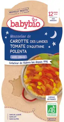 Babybio Bol Bonne Nuit Carotte Tomate Polenta Origan à LORMONT