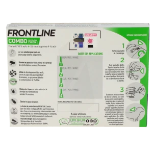 Frontline Combo 268,00 Mg / 241,20 Mg Solution Pour Spot-on Pour Chien L, Solution Pour Spot-on