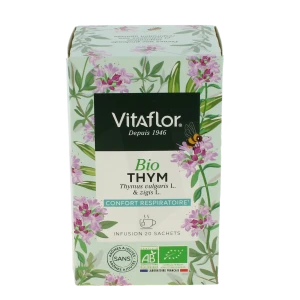 Vitaflor Bio Tisane Thym Confort Respiratoire 18 Sachets