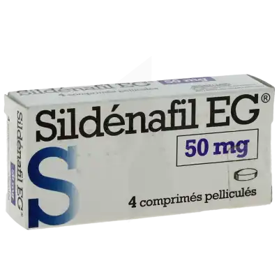 SILDENAFIL EG 50 mg, comprimé pelliculé