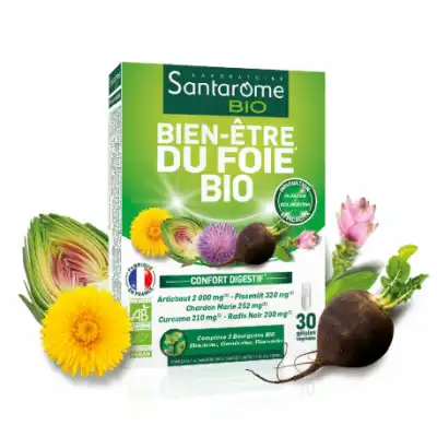 Santarome Bio Gélules Bien-être Du Foie B/30 à LE PIAN MEDOC